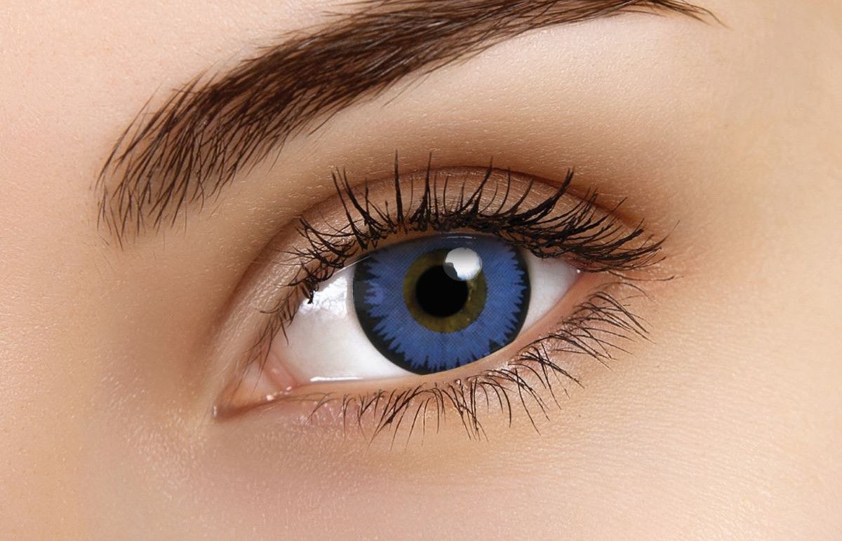 ColourVUE Space Blue Coloured Contact Lenses